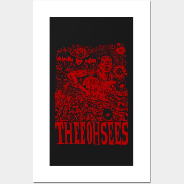 thee oh sees i need seed red Wall Art by malditxsea